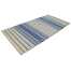 Holzteppich blau und weiss PAVI DECOR