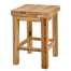 Massivholzsitz Cuba Style, Holzhocker PAVI DECOR