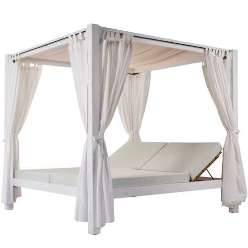 Loungebett mit Vorhängen PAVI DECOR