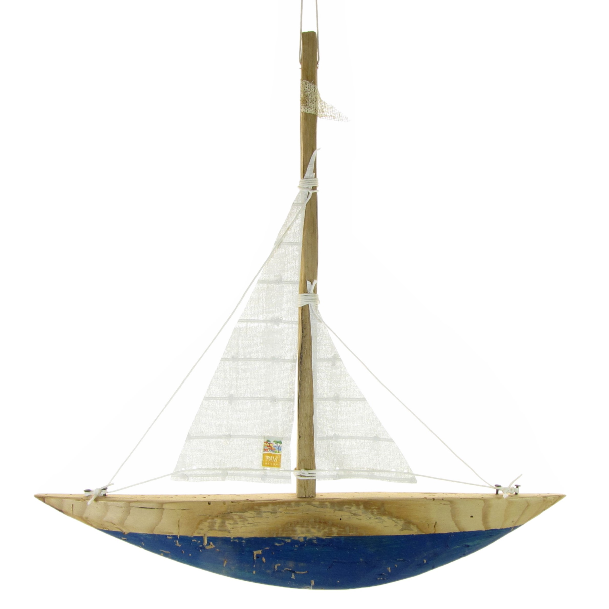 Drvena ukrasna jedrilica PAVI DECOR